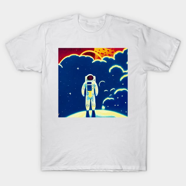 Space Wanderer T-Shirt by Mihadom